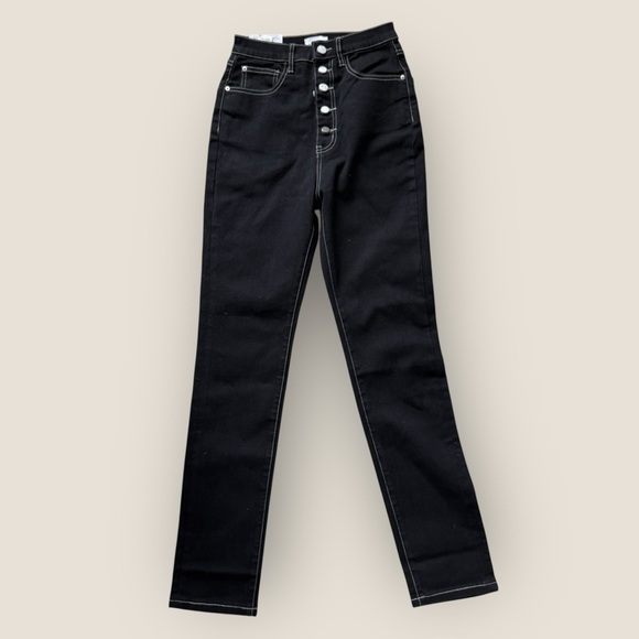 WeWoreWhat - High Rise Skinny Jeans – Black, Size 27, NWT - Picture 2 of 9